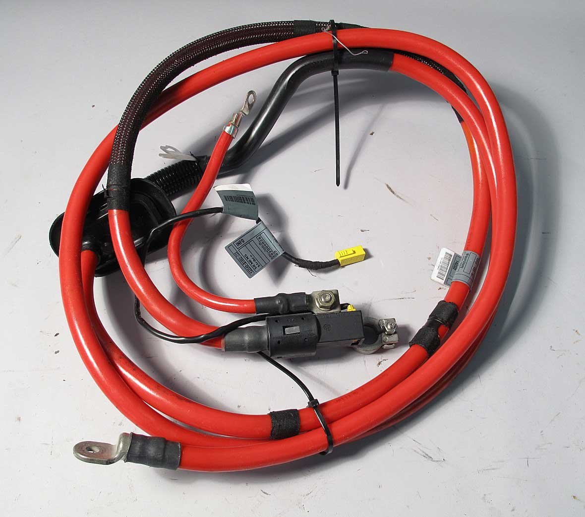 inv_003501.jpg BMW E46 M3 2dr Coupe Battery Power Red Cable w Good Fuse 2001-2006 OEM - Image 1