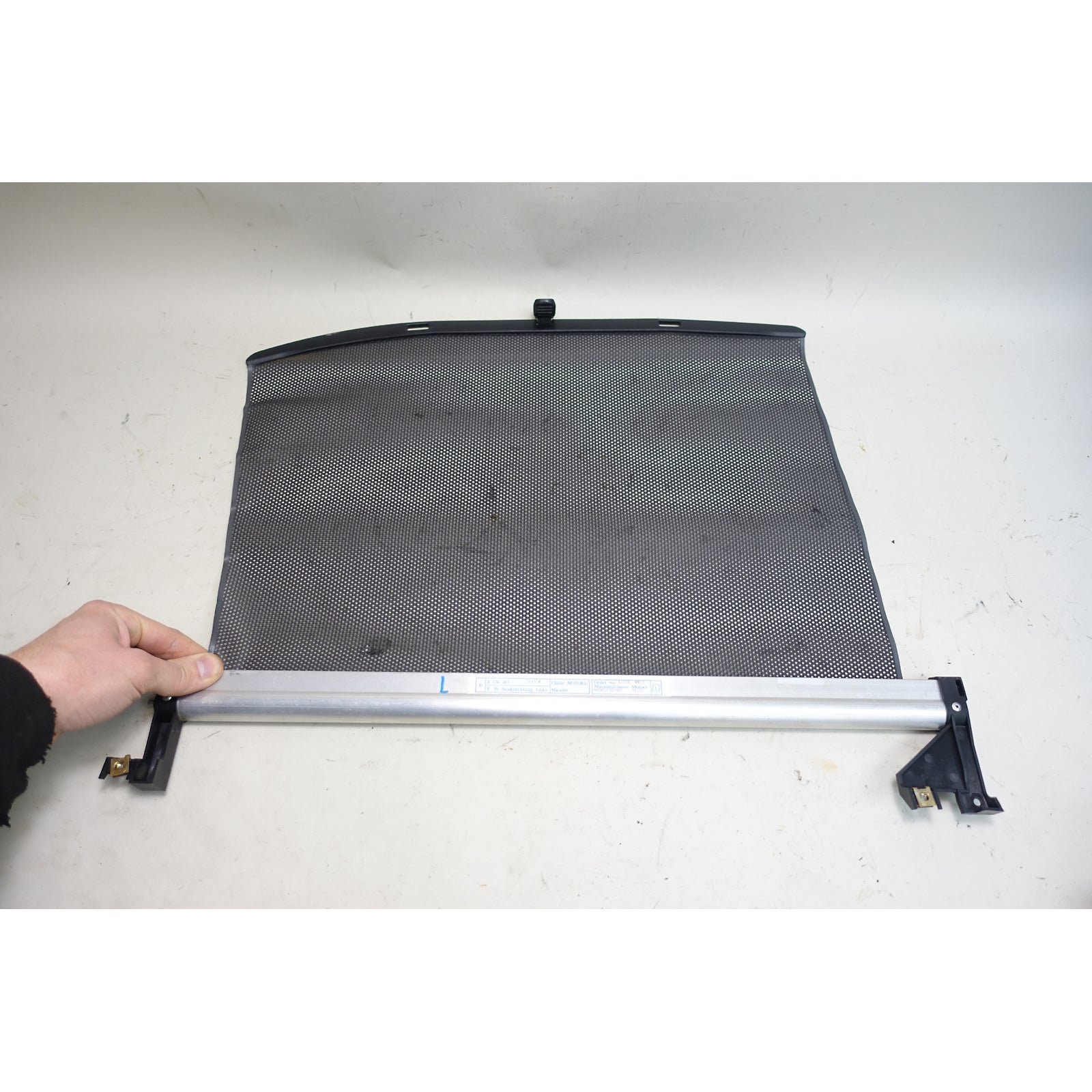 inv_043732.jpg BMW E39 5-Series Left Rear Door Window Retractable Sun Shade 1997-2003 OEM - Image 1