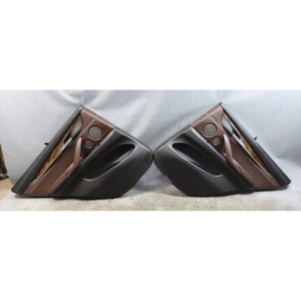 14-18 BMW F15 X5 Rear Door Panels Mocha Brown Extended Napa Leather w/ Shades OE