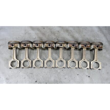 BMW E39 E38 E53 M62TU 4.4L V8 Piston Connecting Rod Set of 8 OEM 1998-2003