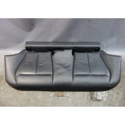12-16 BMW F30 F31 3-Series 4-Door Rear Seat Bottom Black Leather Red Accents OEM